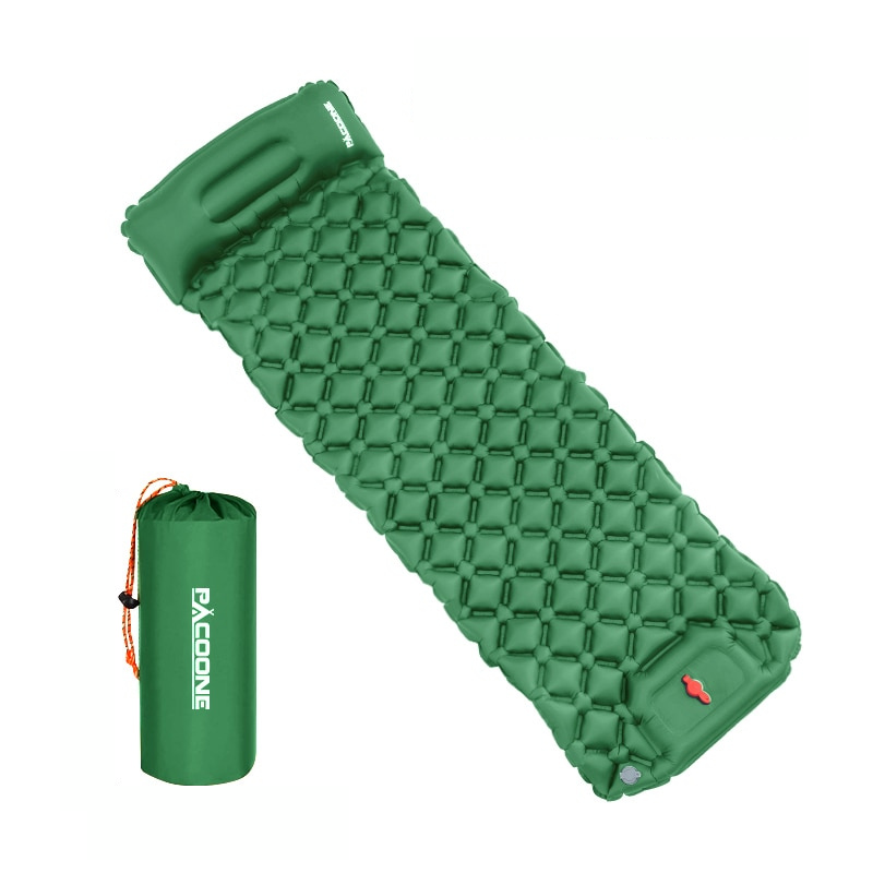 Compact sleeping mat with integrated pillow | Bowlift
