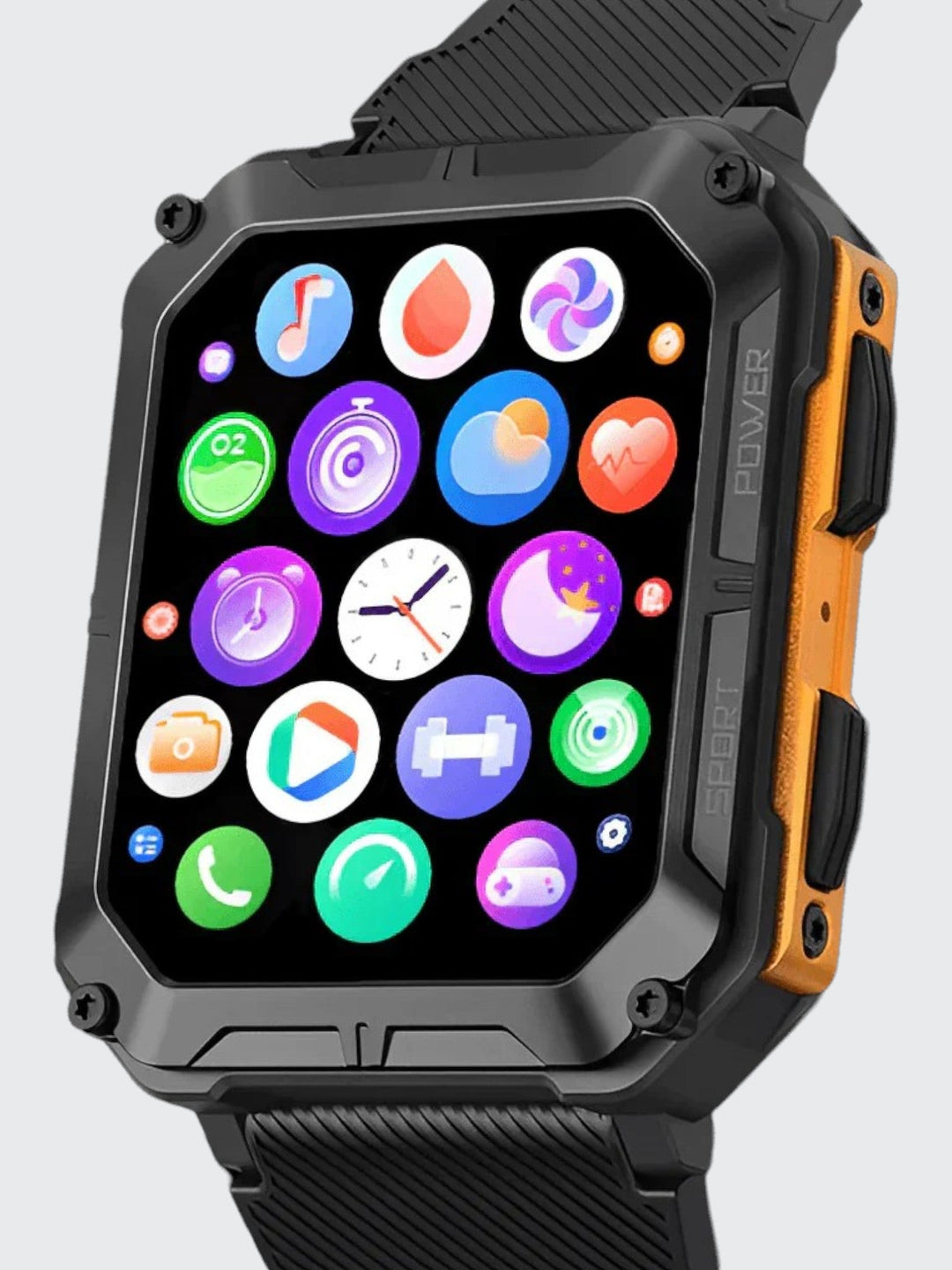 Indestructible Smartwatch with Heart Rate Monitor and 14 Days Battery Life – Waterproof and Shockproof for Active Professionals | Bowlift