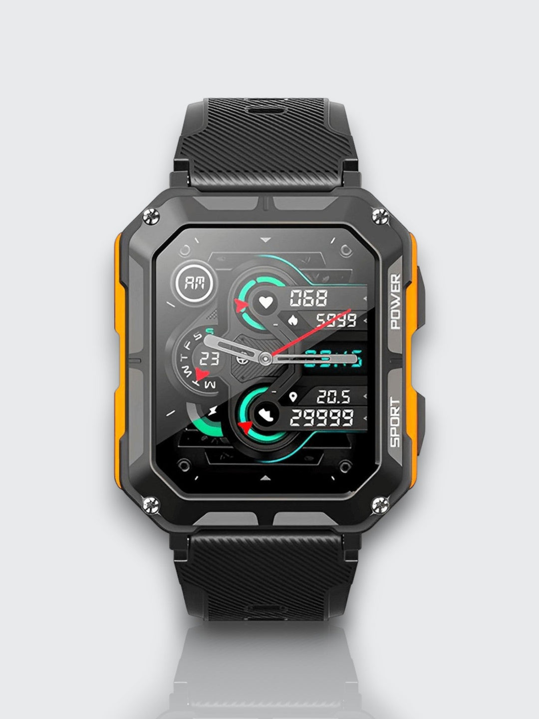 Indestructible Smartwatch with Heart Rate Monitor and 14 Days Battery Life – Waterproof and Shockproof for Active Professionals | Bowlift