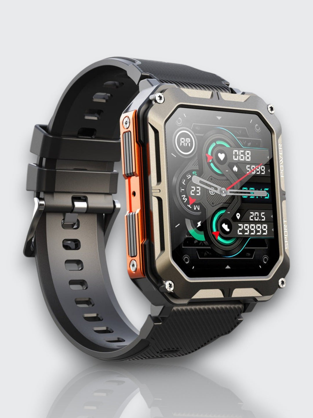Indestructible Smartwatch with Heart Rate Monitor and 14 Days Battery Life – Waterproof and Shockproof for Active Professionals | Bowlift