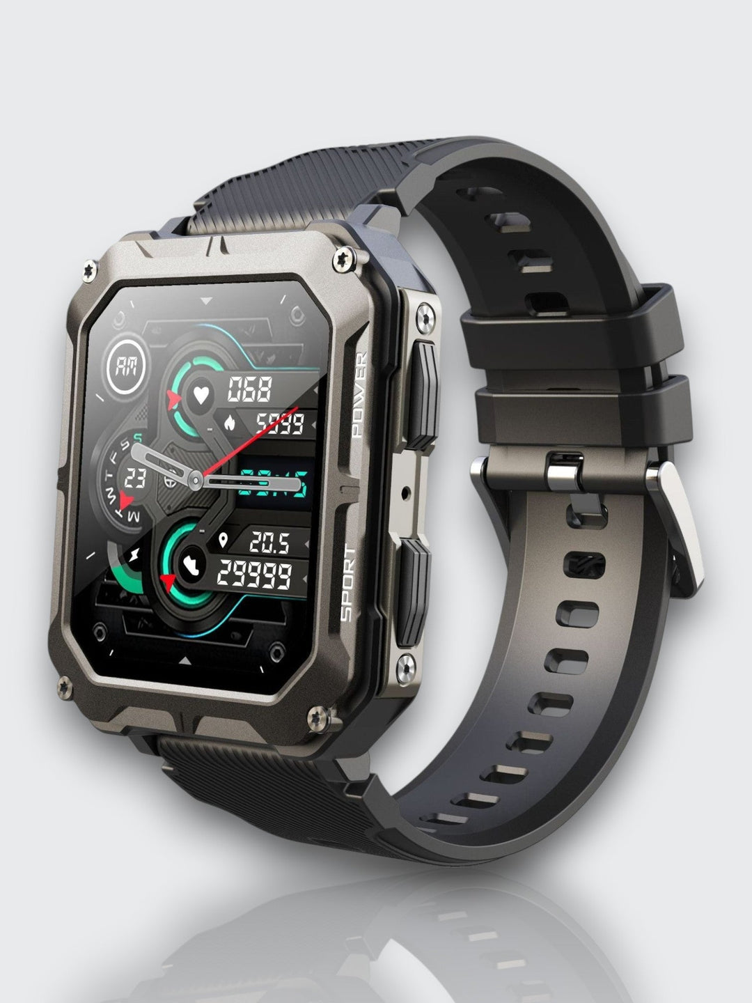 Indestructible Smartwatch with Heart Rate Monitor and 14 Days Battery Life – Waterproof and Shockproof for Active Professionals | Bowlift