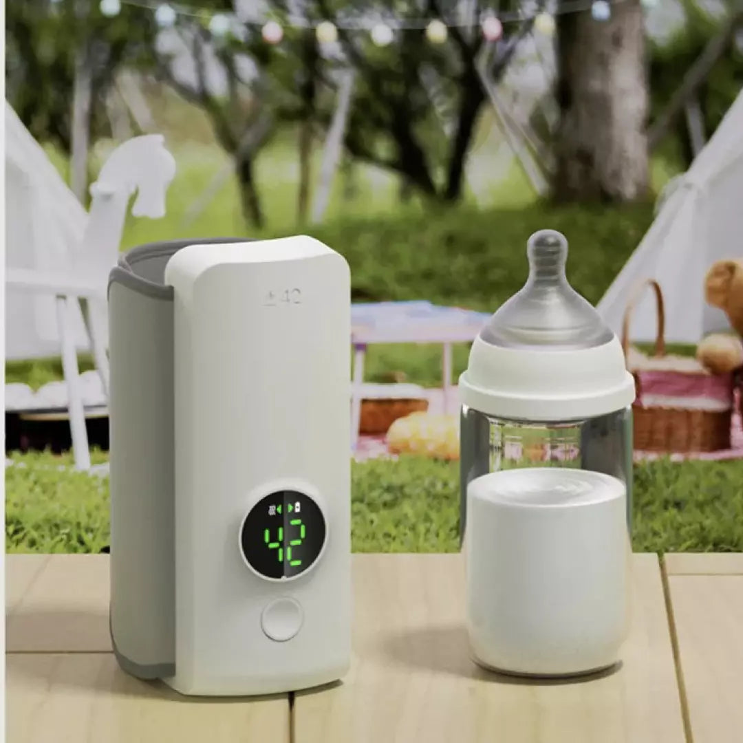 Portable bottle warmer for on-the-go – Quickly and easily warm baby bottles, Perfect for travel and outings, Compact and portable | Bowlift