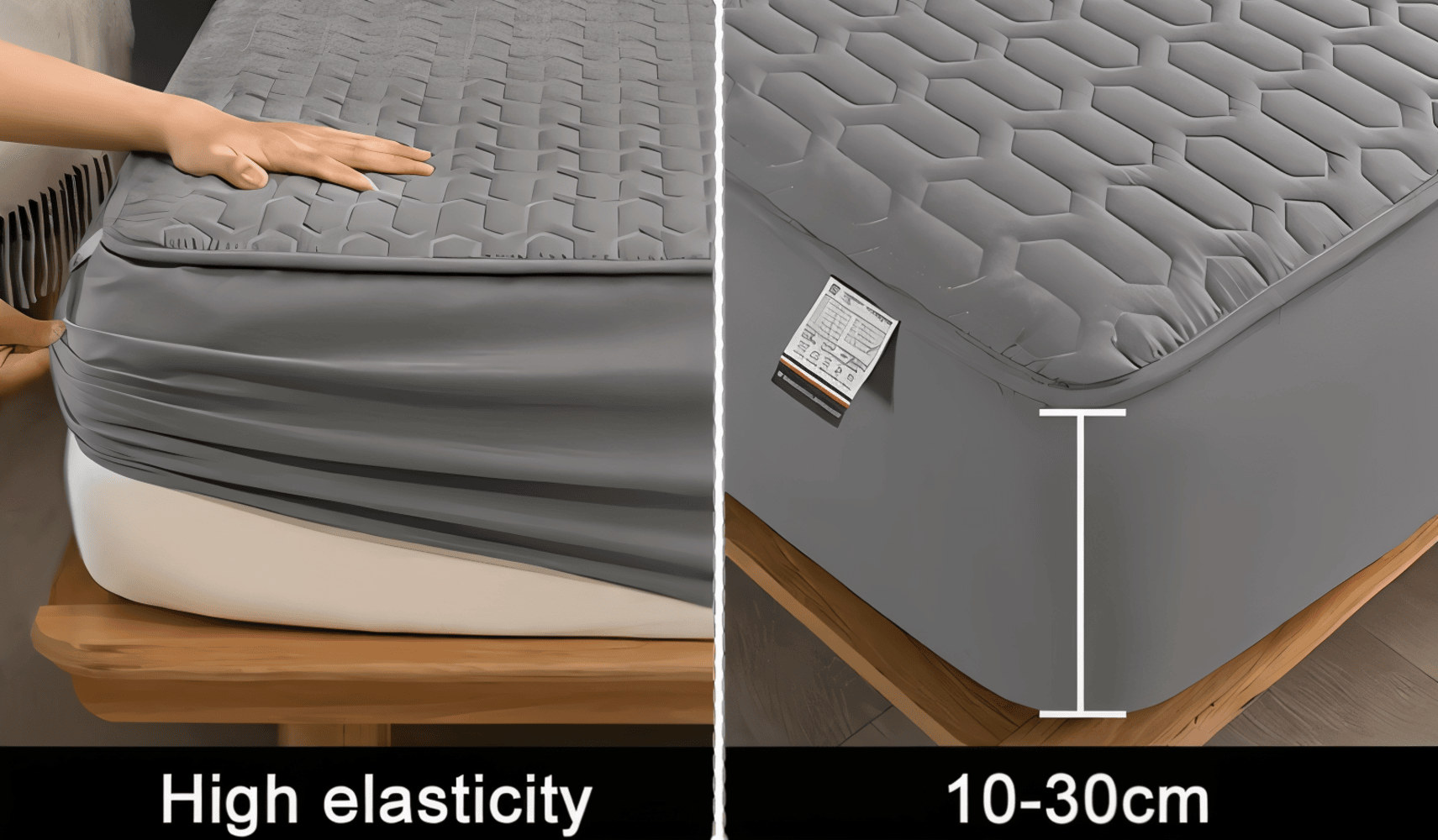 BowLift | FlexiBed Mattress Protector – Waterproof, Breathable & Washable with Elastic Fit