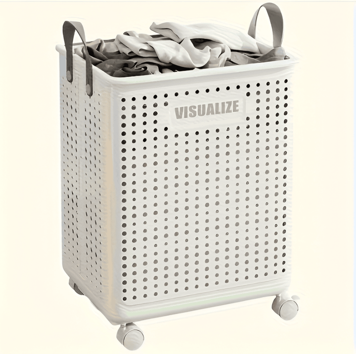 RollEase Foldable Laundry Basket – With Wheels, Compact & Durable for Easy Transport | Bowlift