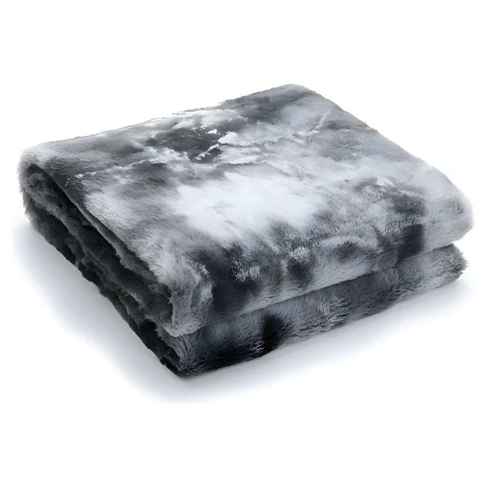 BowLift | Soft Velour Winter Blanket – Warm Coral Fleece Blanket in Batik Style
