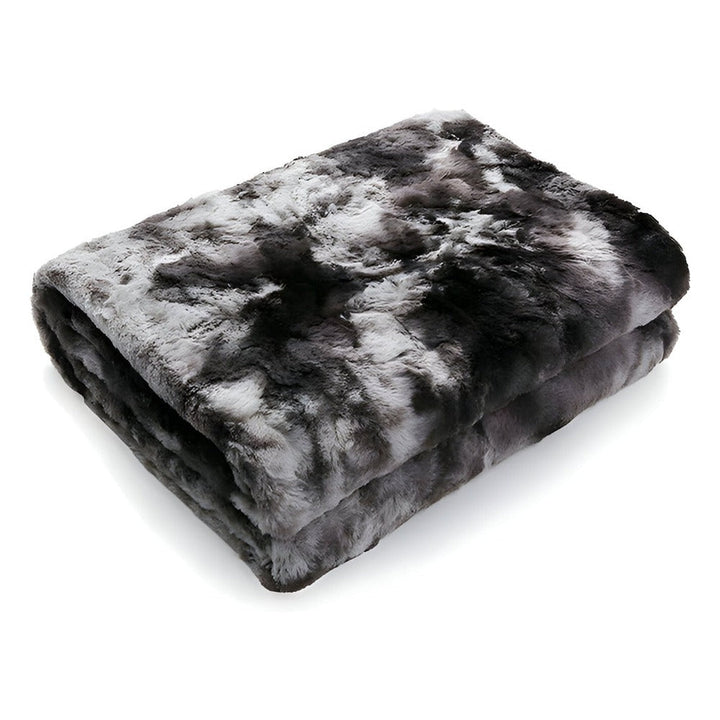 BowLift | Soft Velour Winter Blanket – Warm Coral Fleece Blanket in Batik Style