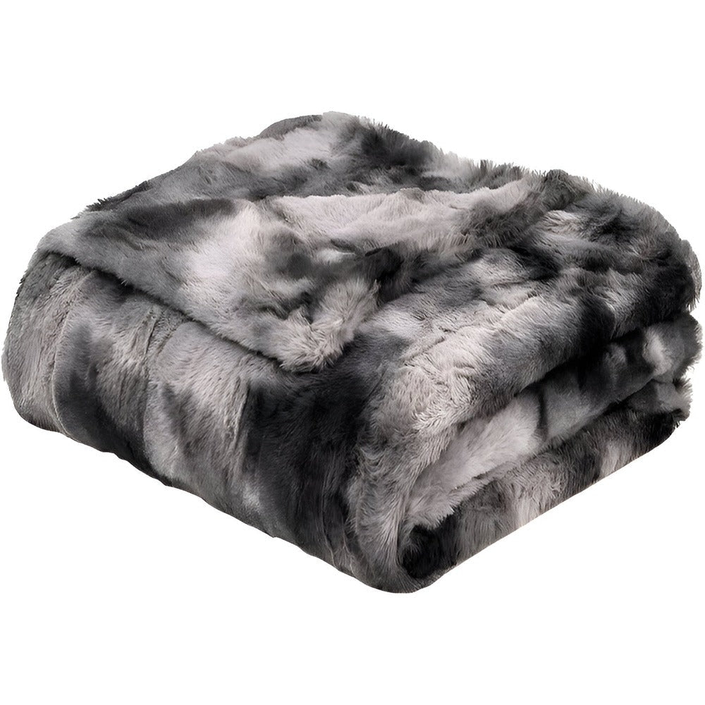 BowLift | Soft Velour Winter Blanket – Warm Coral Fleece Blanket in Batik Style