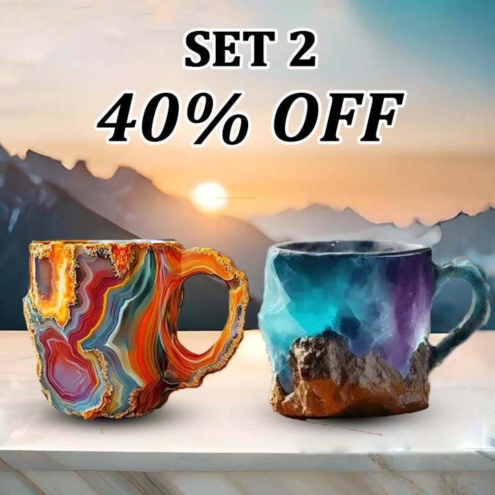 BowLift | CrystalBrew Coffee Mugs | Elegant mineral crystal mugs for a unique coffee experience