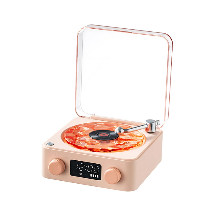 BowLift | Wireless Vinyl Record Player | Retro Design with Customizable Ambient Lighting for Home Entertainment