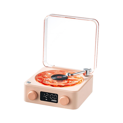 BowLift | Wireless Vinyl Record Player | Retro Design with Customizable Ambient Lighting for Home Entertainment