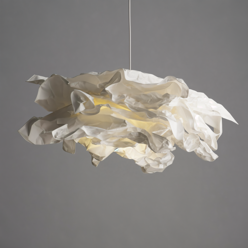 Creative Clouds Pendant Light – DIY Paper Ceiling Lamp with Artistic Charm | Bowlift