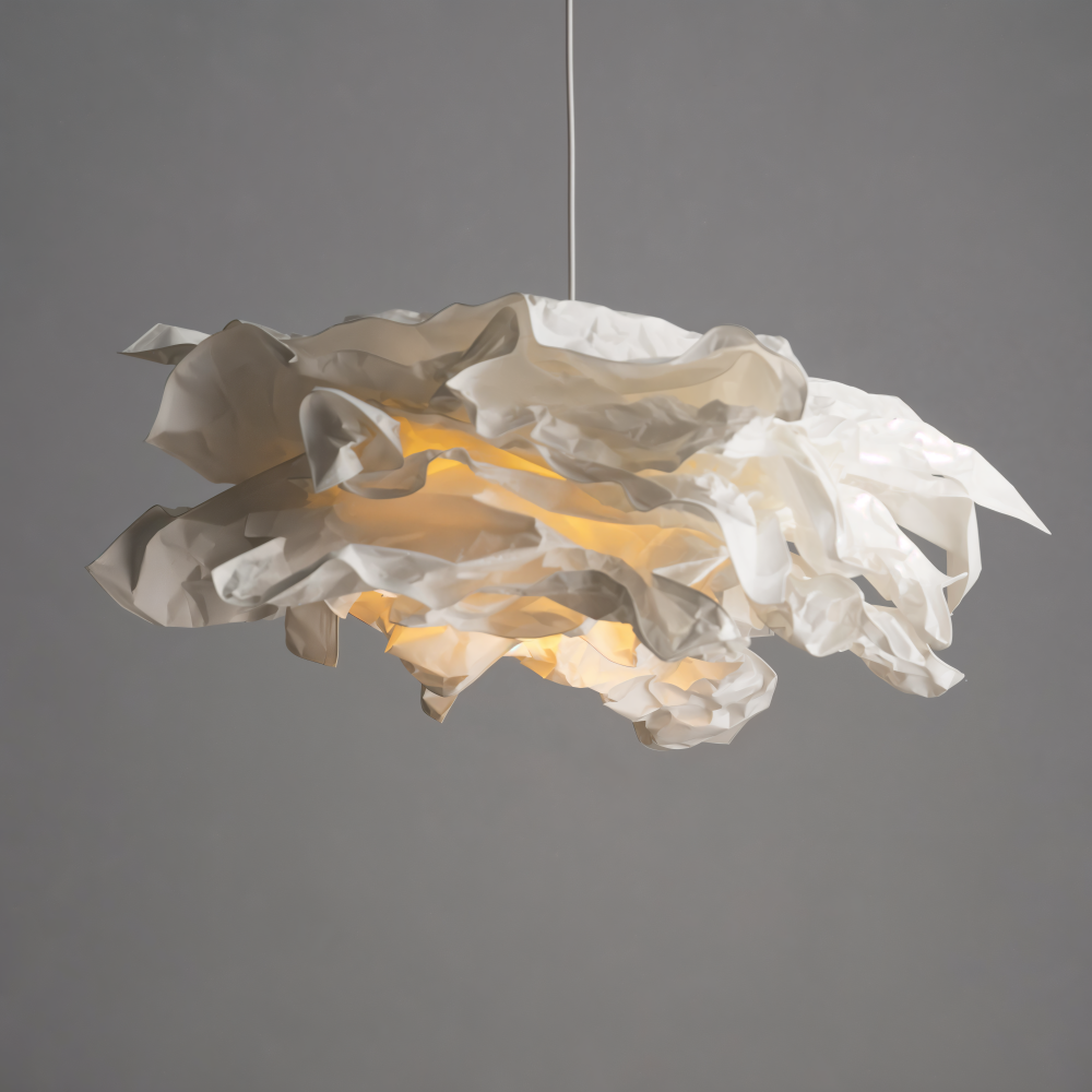Creative Clouds Pendant Light – DIY Paper Ceiling Lamp with Artistic Charm | Bowlift