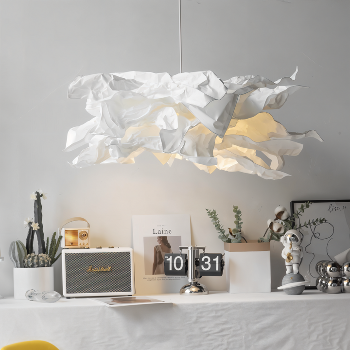 Creative Clouds Pendant Light – DIY Paper Ceiling Lamp with Artistic Charm | Bowlift