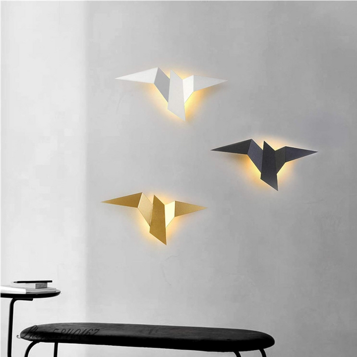 BowLift | Origami Wall Lamp – Unique Wall Lighting in Japanese Style for Living Room and Bedroom