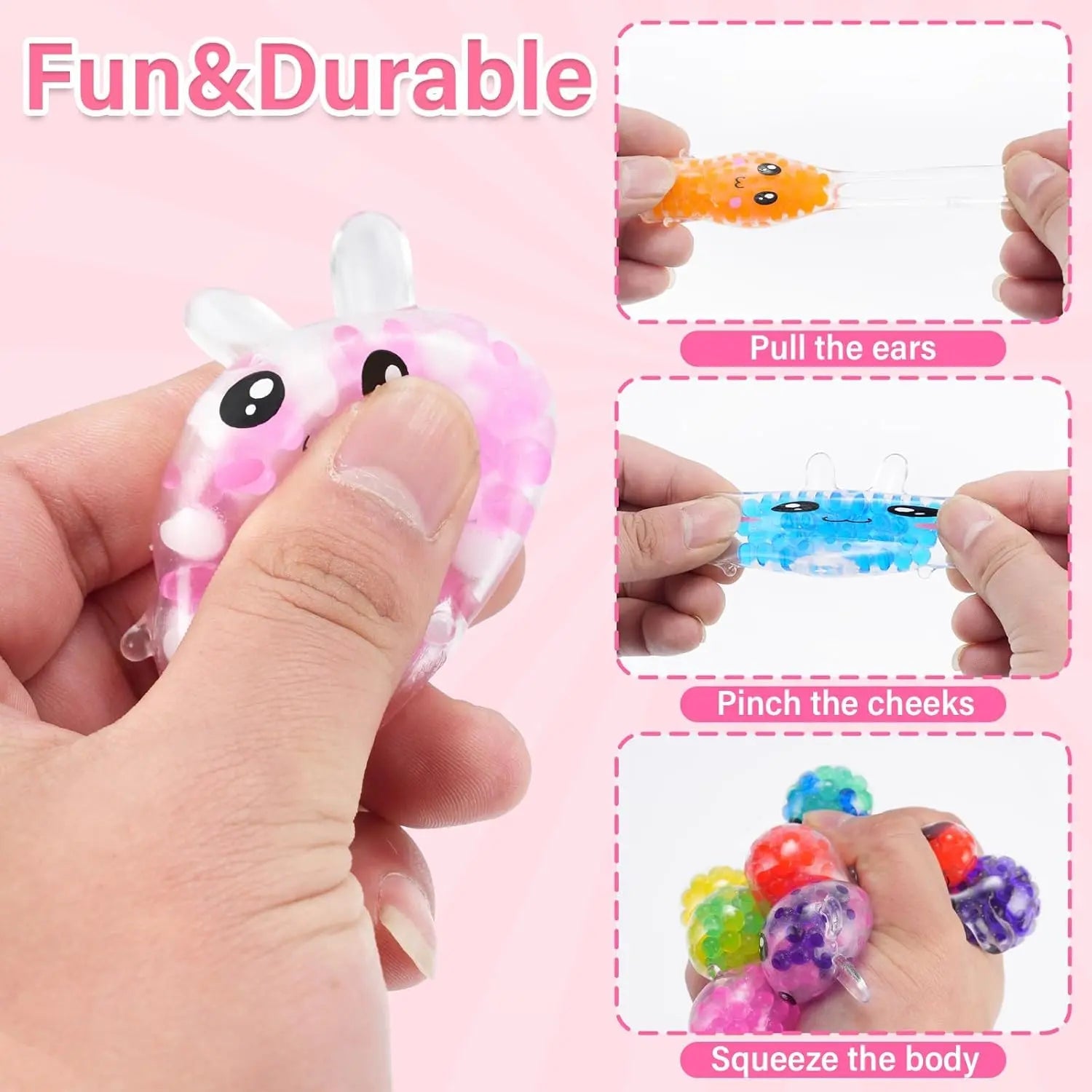 BowLift | Easter Bunny Stress Ball – Fun, Safe & Perfect for the Easter Egg Hunt (12 Bunnies in an Egg)