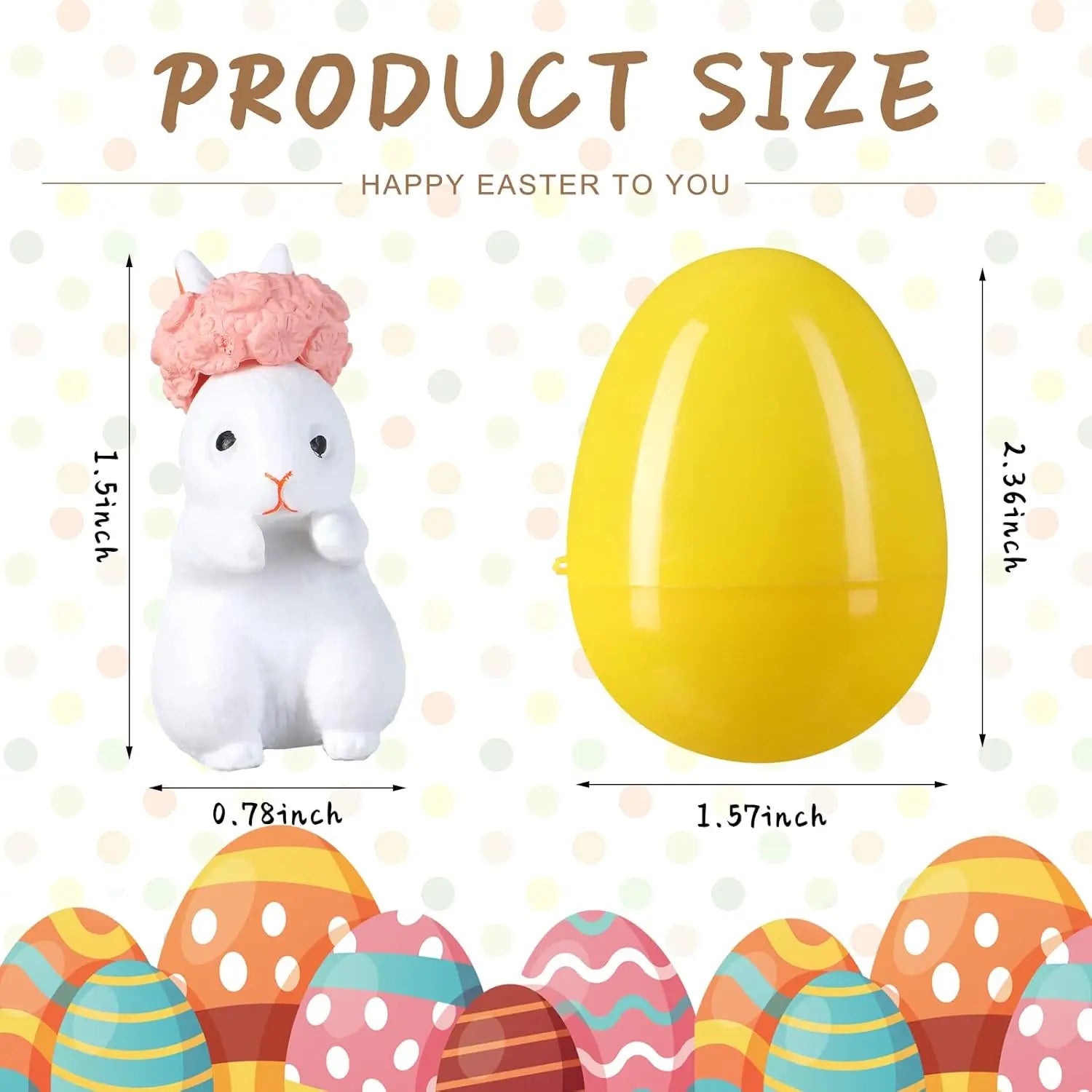 BowLift | Easter Bunny Stress Ball – Fun, Safe & Perfect for the Easter Egg Hunt (12 Bunnies in an Egg)