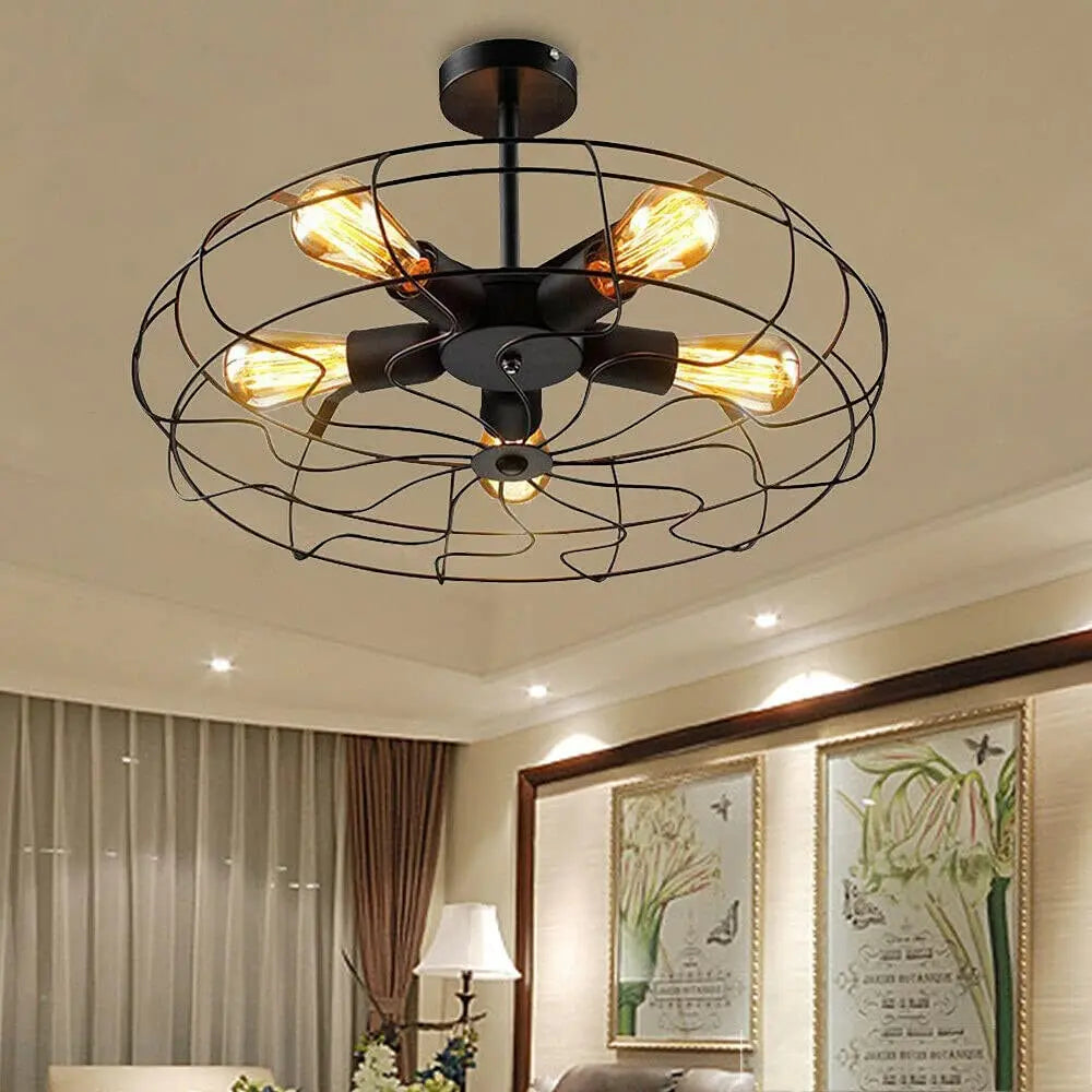 BowLift | Retro Cage Ceiling Lamp