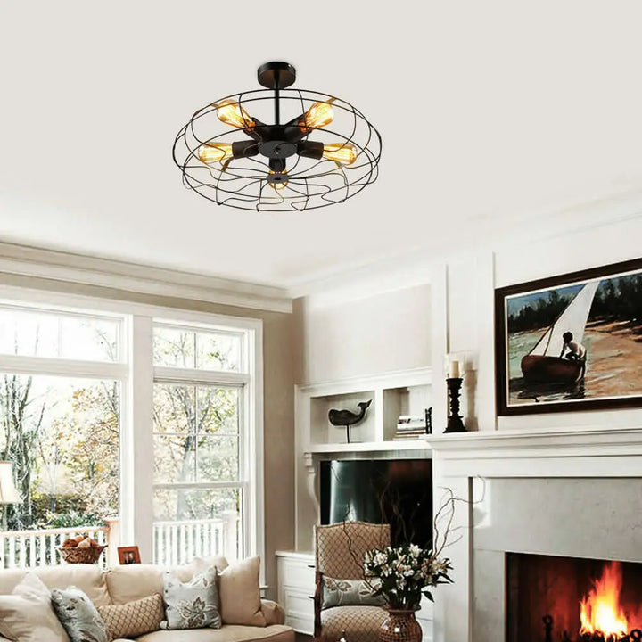 BowLift | Retro Cage Ceiling Lamp