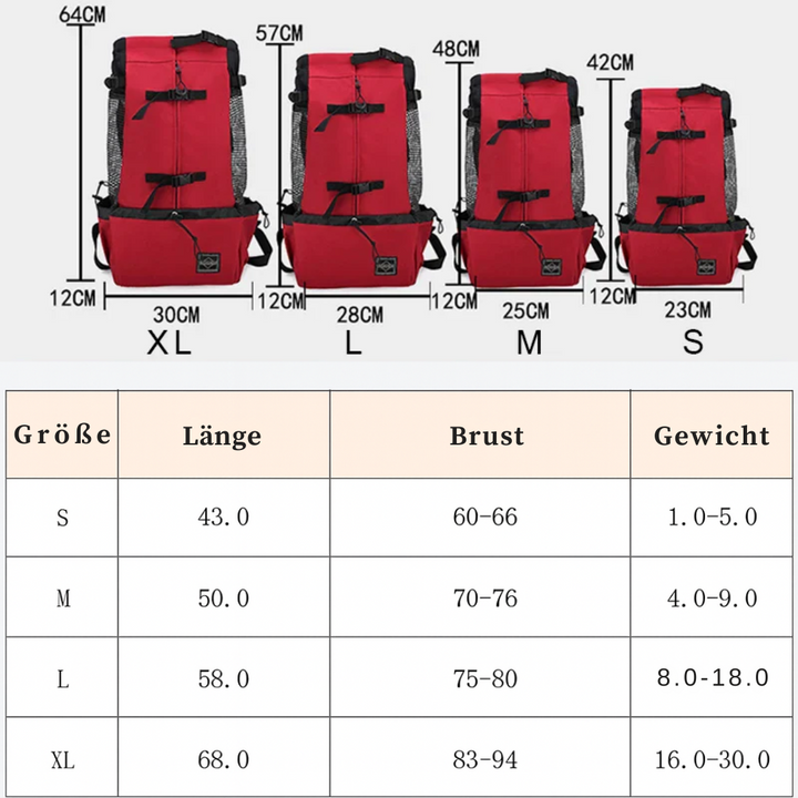 Dog backpack for outdoor & travel breathable Bowlift