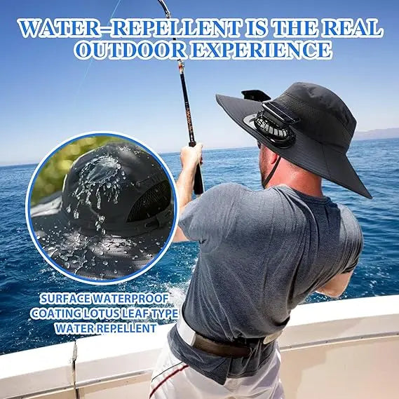 BowLift | Outdoor sun hat with solar fan and USB charging