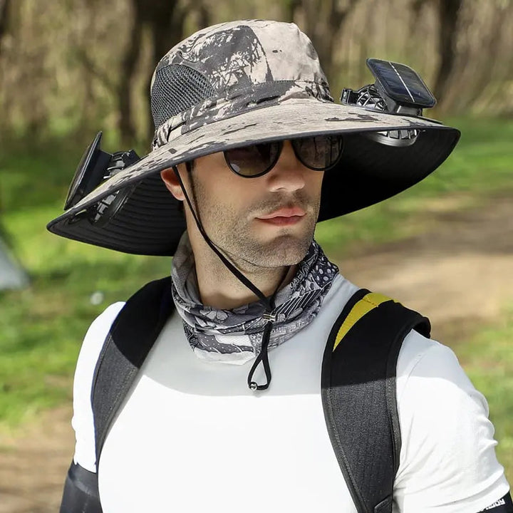 BowLift | Outdoor sun hat with solar fan and USB charging