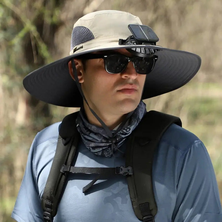 BowLift | Outdoor sun hat with solar fan and USB charging