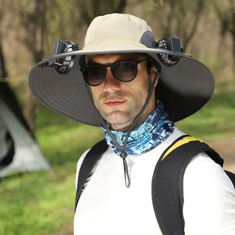 BowLift | Outdoor sun hat with solar fan and USB charging