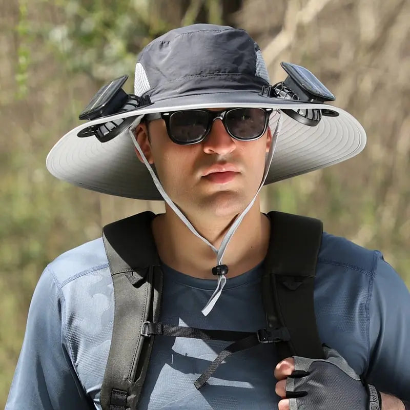 BowLift | Outdoor sun hat with solar fan and USB charging