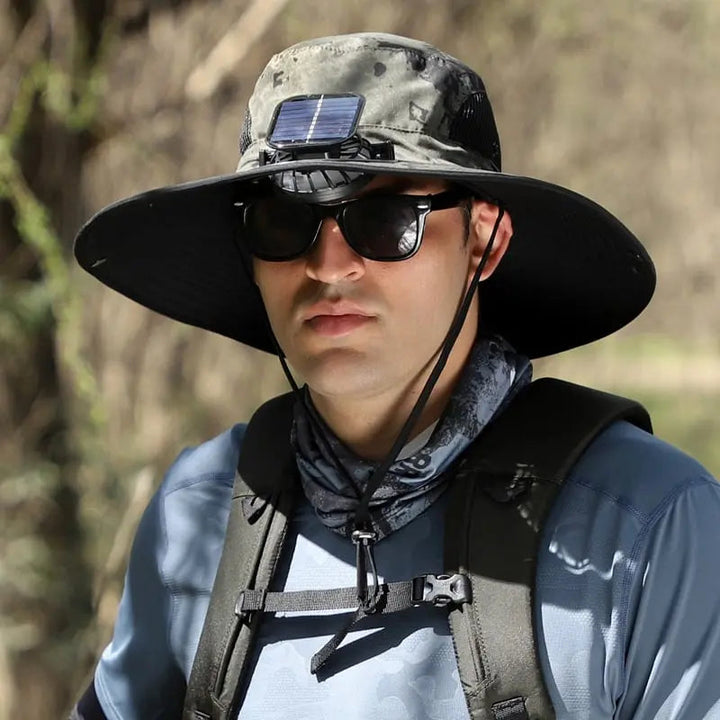 BowLift | Outdoor sun hat with solar fan and USB charging