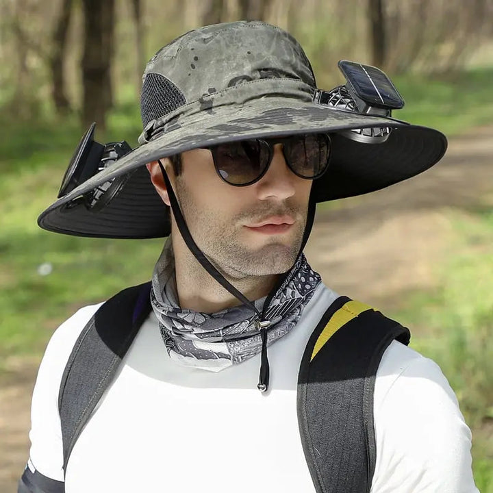 BowLift | Outdoor sun hat with solar fan and USB charging