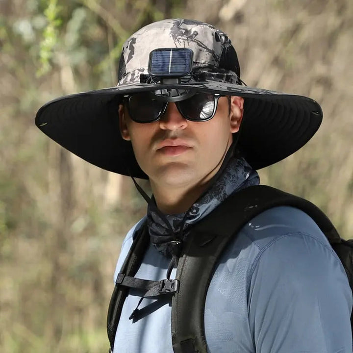 BowLift | Outdoor sun hat with solar fan and USB charging