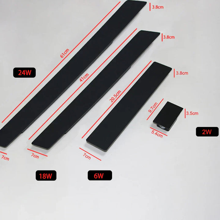 BowLift | Outdoor Wall Light Black Aluminium Waterproof Lamp