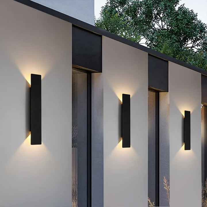 BowLift | Outdoor Wall Light Black Aluminium Waterproof Lamp