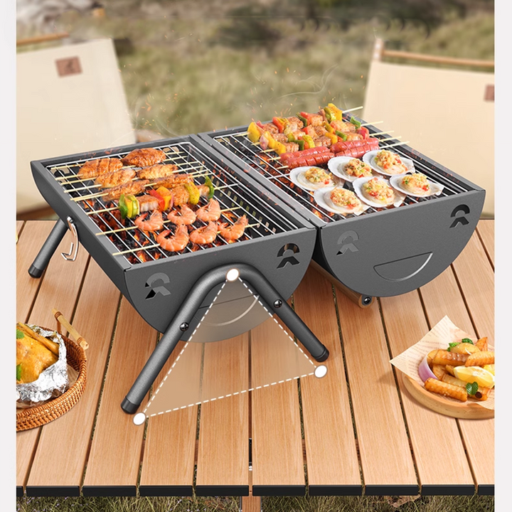 BowLift | Barbecue Grill Grill Household Outdoor Folding Portable Barbecue Grill Charcoal Barbecue Small Barbecue Rack
