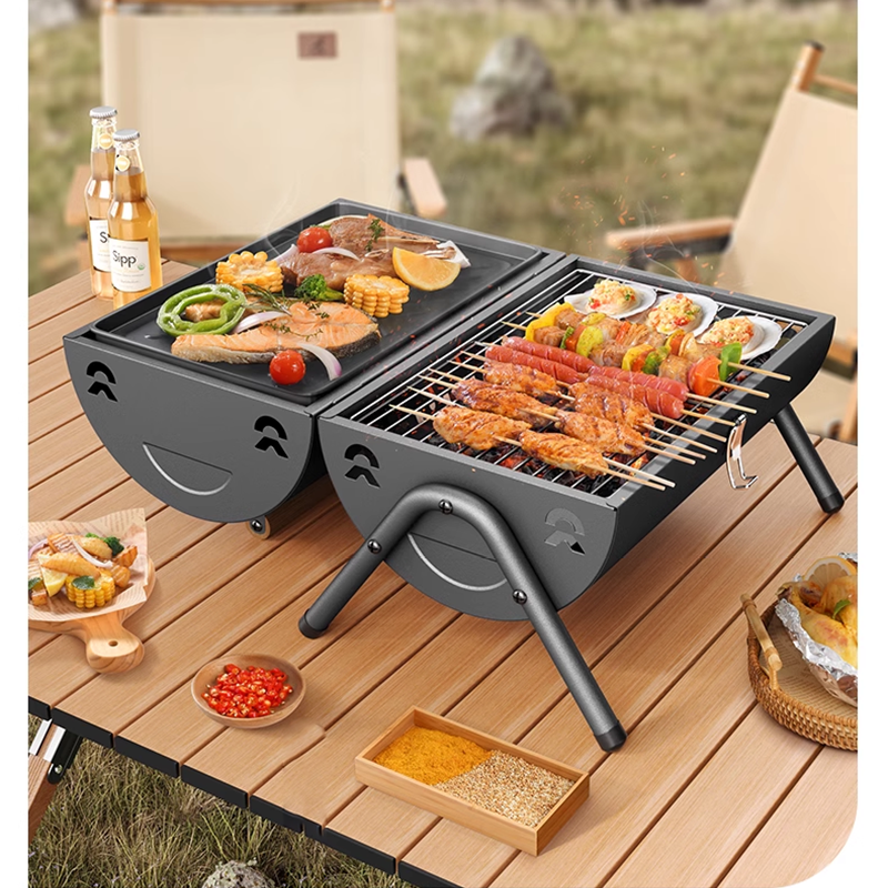 BowLift | Barbecue Grill Grill Household Outdoor Folding Portable Barbecue Grill Charcoal Barbecue Small Barbecue Rack