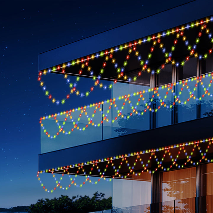 BowLift | Outdoor Christmas Lights LED Balcony Hanging Fairy String