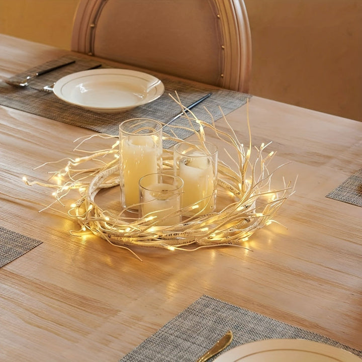 BowLift | Outdoor Christmas Lights Warm White LED Branch Garland Decoration