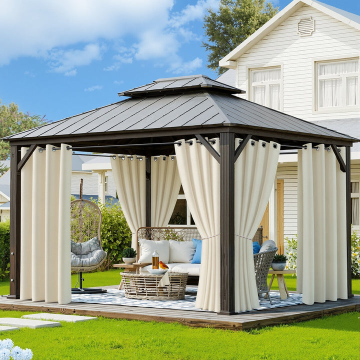 Outdoor Curtain Waterproof with Eyelets | Bowlift