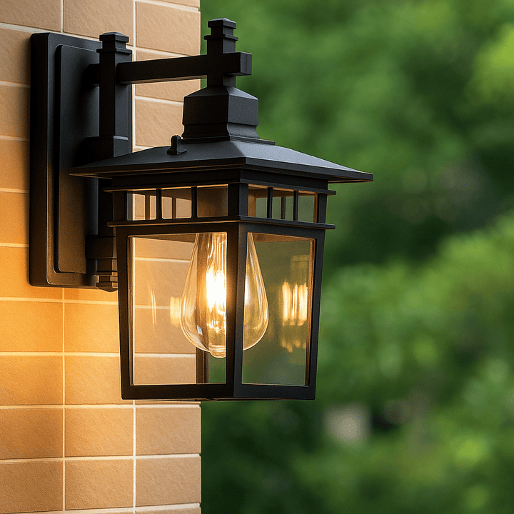 BowLift | Stylish, weatherproof outdoor wall lamp with adjustable light head