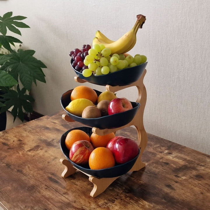 BowLift | Stylish Storage for Kitchen & Dining Table | Metal Organizer