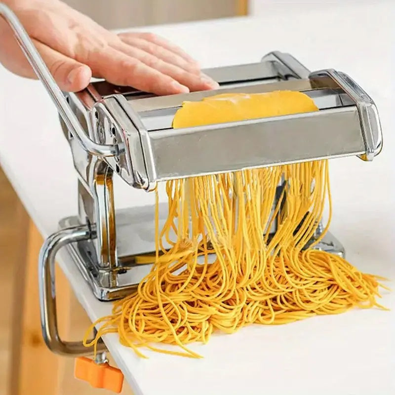 BowLift | Compact Stainless Steel Pasta Maker with 6 Adjustable Thickness Levels
