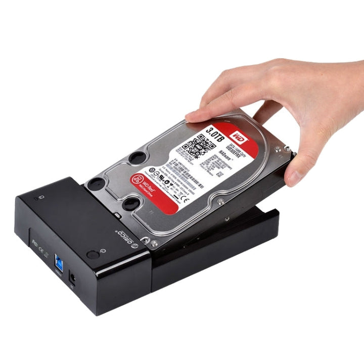 BowLift | ORICO 6518US3 USB 3.0 Type-B 2.5 / 3.5 Inch Tool-less HDD Docking Station External Storage Enclosure Hard Drive Box (Black)
