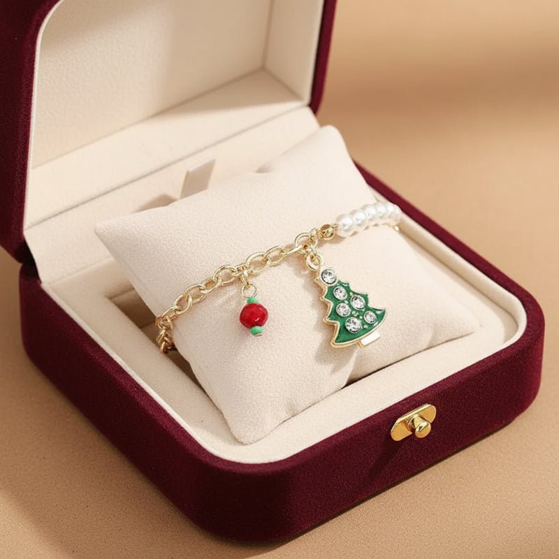 BowLift | Festive charm bracelet with shimmering beads for Christmas