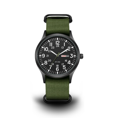 BowLift | Men’s Rugged Outdoor Watch – Waterproof Military-Style Stainless Steel Timepiece