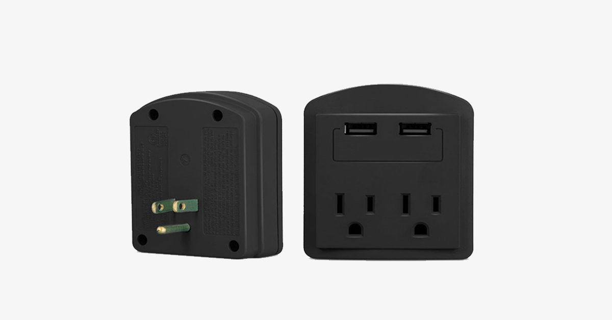 BowLift | Outlet with 2 USB ports wall adapter - Your portable charging station