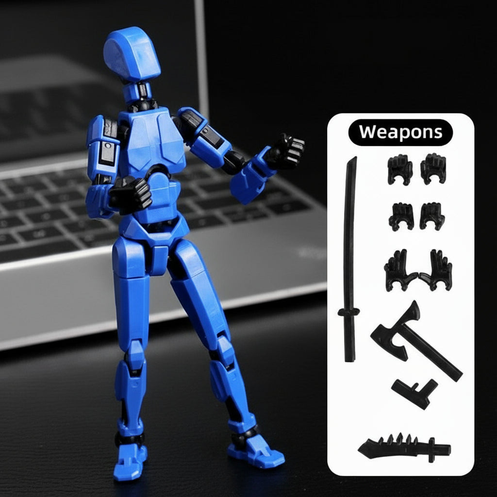 BowLift | 3D-printed mech action figure with multi-joint movement