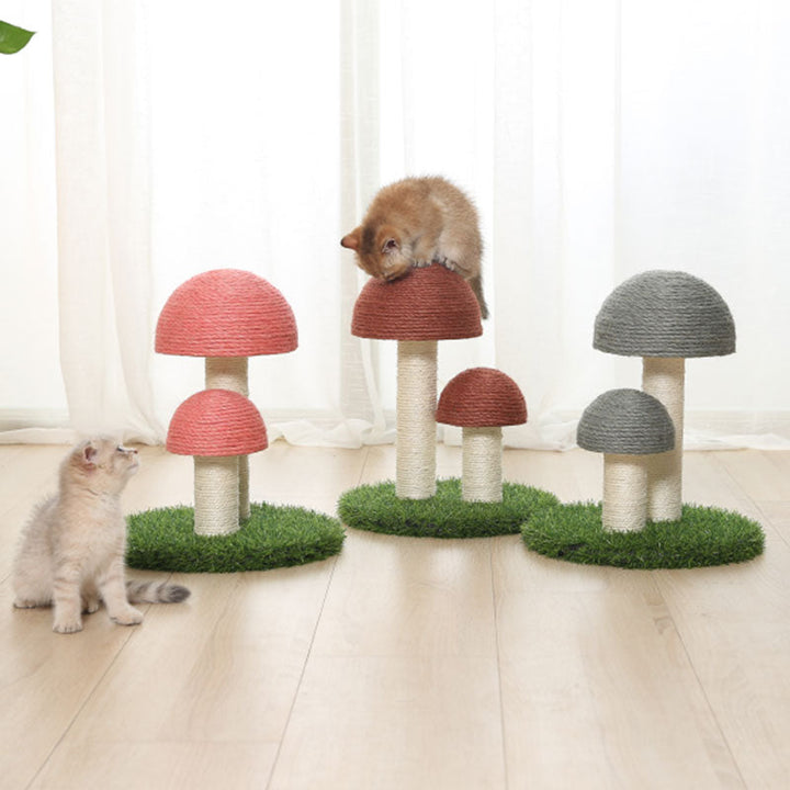 Sisal Cat Mushroom Scratching Post Bowlift