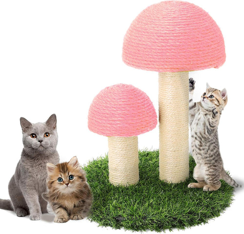 Sisal Cat Mushroom Scratching Post Bowlift