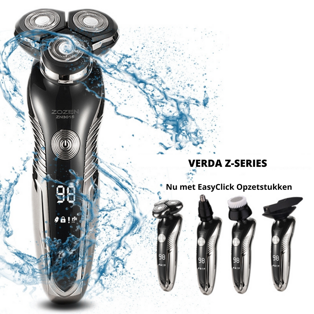 BowLift | Rechargeable Wet & Dry Electric Shaver for Men – Waterproof Grooming with LCD Display