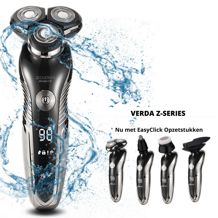 BowLift | Rechargeable Wet & Dry Electric Shaver for Men – Waterproof Grooming with LCD Display